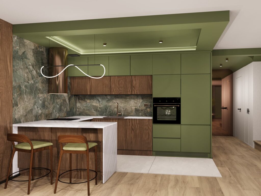 Projekt w stylu zielonym